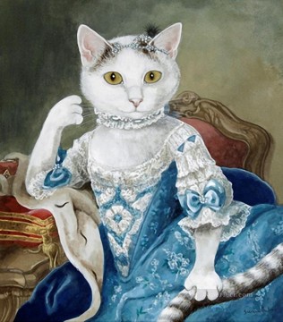 猫 Painting - 猫姫スーザン・ハーバート